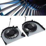 2Pcs CPU Cooling Fan Plastic Aluminum Alloy 4‑Pin Replacement For Gaming Lap OCH