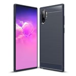 Samsung Carbon Flex Galaxy Note 10 Plus case - Blue Blå