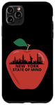 iPhone 11 Pro Max New York state of mind red apple city silhouette Case
