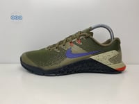 Nike Metcon 4 Running Gym Olive Green Canvas Indigo UK Size 6 EUR 40 AH7453-342