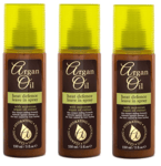 3 x Heat Defence Protector Leave In Spray With Moroccan Argan Oil Extract 150 ml