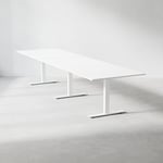 Konferensbord Modul, Storlek 360 cm, Färg Vit, Ben Vit