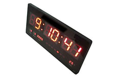 tempo di saldi Horloge Murale à LED numérique avec Date et Thermostat à température réduite
