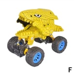 Dinosaur Car Truck Toy Big Wheel Friction Power For F Yellow Pointed Section