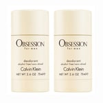 2-pack Calvin Klein Obsession For Men Deostick 75ml