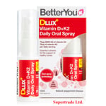 BetterYou DLux+ Vitamin D + K2 Daily Oral Spray - 12ml