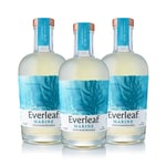 Everleaf Marine Triple Pack - Crisp & Refreshing Aperitif - Non-Alcoholic Dry Gin Alternative- Perfect with Tonic, Gift for Gin Lovers, 50cl x 3