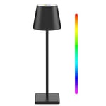 Uppladdningsbar LED bordslampa Inomhus/utomhus - RGB+CCT, touch dimbar, IP54 utomhus bordslampa - Dimbar : Dimbar, Kulör : RGB