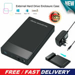 6Gbps USB3.0 To SATA III 2.5" 3.5" External Hard Drive Enclosure HD SSD HDD Case