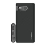 Dudao powerbank 10000 mAh 2x USB / USB Typ C / micro USB 2 A med LED-skärm svart (K9Pro-02)