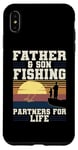 Coque pour iPhone XS Max Père-fils Partenaires de pêche pour la vie rétro assortis
