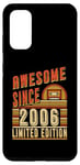 Coque pour Galaxy S20 Awesome Since 2006 Édition limitée Anniversaire 2006 Vintage