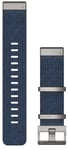 Garmin MARQ Quickfit 22mm blå nylonarmband 010-12738-02