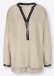 Creation L Embellished Long Sleeve Blouse Shirt V-Neck Ladies Top-UK18 EU44