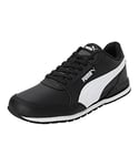 PUMA Unisex ST Runner V3 L Sneaker, Black White, 4 UK