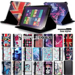 Leather Stand Folio Cover Case For Various 7" 8" 10.1" Lenovo Tablet + Stylus