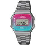 Casio Unisex's Digital Quartz Watch with Stainless Steel Strap A168WERB-2AEF