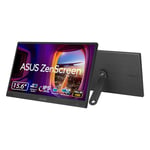 ASUS ZenScreen MB166CR Portable USB Monitor- 16 inch (15.6 inch viewable), Full HD, IPS, USB Type-C, Flicker Free, Blue Light Filter, Anti-glare surface, 360° kickstand