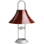HAY-Mousqueton Portable Table Lamp, Iron Red