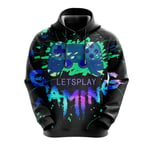 YU-K Autumn and Spring Pullover Hoodie Hooded Unisex Mens Ladies Hooded Sweatshirts Wireless Controller for PlayStation PS4 Video Gamepad Design for Teen Hooded Jacket/E/XL