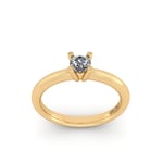 Henrik Ørsnes Design 14 Karat Guld Ring Med Diamant 0,20 Carat W/si ORSN007YG-0,20