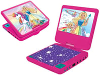 lecteur DVD Portable avec écran LCD et haut parleur barbie rose