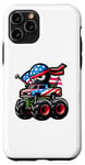 iPhone 11 Pro Ninja Riding Monster Truck 4th Of July Independence Day Case