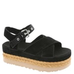 UGG Femme Aubrey Cheville Sandale Glissante, Noir, 42 EU