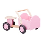 Nya klassiska leksaker - Rosa lastcykel i trä