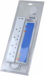 Status 4-Way Extension Socket 2 Built In USB Charging Ports 2 m Cable 13 A White