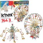 K'Nex 3-In-1 Classic Amusement Park Building Set Construction Toy Ages 9+, 17035