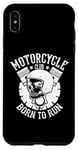 Coque pour iPhone XS Max Moto Club Born To Run Vintage Biker Rider