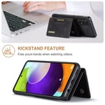 DG.MING Samsung Galaxy A52/A52s Skal med avtagbar plånbok, svart