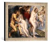 Kunst für Alle 'Encadré Image de Peter Paul Rubens Impression d'art dans Le Cadre de Main de qualité Photos Ixion, de Juno trompés, 40 x 30 cm, Argent Raya
