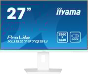 iiyama Prolite XUB2797QSU-W2 27" IPS Monitor, 2560 x 1440 QHD / WQHD, 100Hz, 1ms