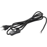 Nuura-Cable Set With On And Off Switch, Black