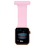 LJLB Fob for Apple Watch Strap 38mm 40mm, Soft Silicone Replacement Pin Fob Infection Control Design for Nurses Doctors Healthcare Beauticians Compatible with iWatch Series, SE/6/5/4/3/2/1, Pink