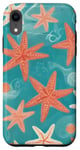 Coque pour iPhone XR Motif abstrait étoile de mer corail coquillage amoureux