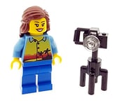 LEGO City Holiday Maker Photographer Camera Female/Woman Minifigure & Camera City