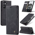 CaseMe Samsung Galaxy S24 FE Slimmat plånboksfodral, Svart