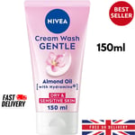 NIVEA Gentle Face Cleansing Cream Wash for Dry & Sensitive Skin 150 ml