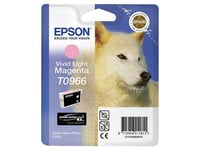 Epson T0966 - 11.4 ml - Magenta vif clair - original - blister - cartouche d'encre - pour Stylus Photo R2880