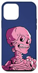 Coque pour iPhone 12 mini Van Gogh Line Art, Tête de squelette