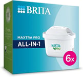 6 x BRITA Maxtra PRO All-in-1 Water Filter Jug Replacement Cartridges Refills