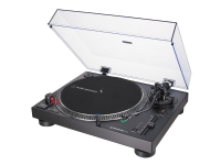 Audio-Technica AT-LP120X, skivspelare med direktdrivning, manuell, svart, aluminium, 33 1/3,45,78 rpm, 33,45,78 rpm