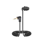 3,5 mm In Ear Single Earphone Mono-channel Spring Colied Earpiece Stereo Headset