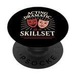 Theater Kid Drama Club Musical Theater Nerd Cadeau PopSockets PopGrip Adhésif