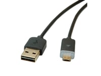 Roline Usb 1M, 1 M, Usb A, Micro-Usb B, Usb 2.0, Hane/Hane, Svart