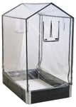 Clas Ohlson Högt växthus till pallkrage, plastöverdrag, 120 x 80 x 135 cm