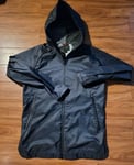 Air Jordan Shield Hoodie Zip Jacket Sz M Black Grey 369942 060